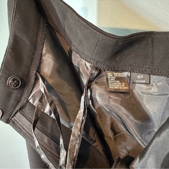 Petite Fully Lined Modern Dress Pants in Black - Picture 5 of 8